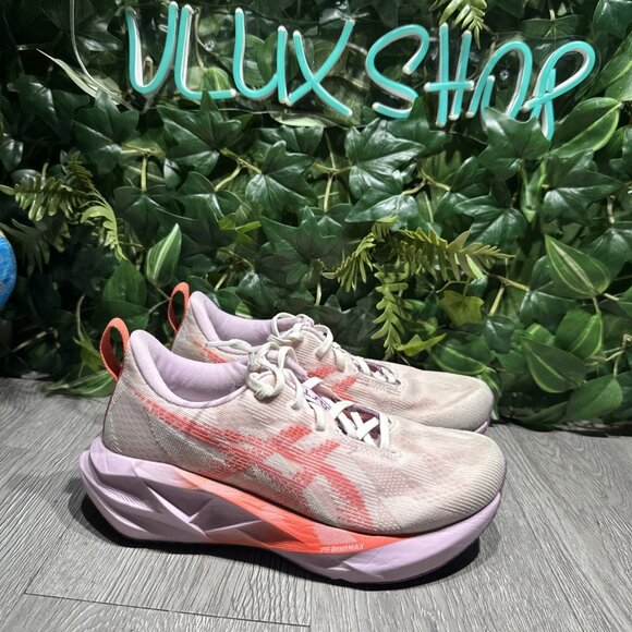 Asics Shoes - Asics Novablast 5 White/Coral Reef Women’s 7.5 Wide 1012B766-101